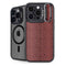 Marsala Snake Skin iPhone 14 Pro Kickstand Case